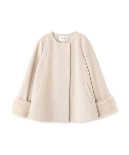 セール】 フェイクファースリーブハーフコート 24AW （ブルゾン