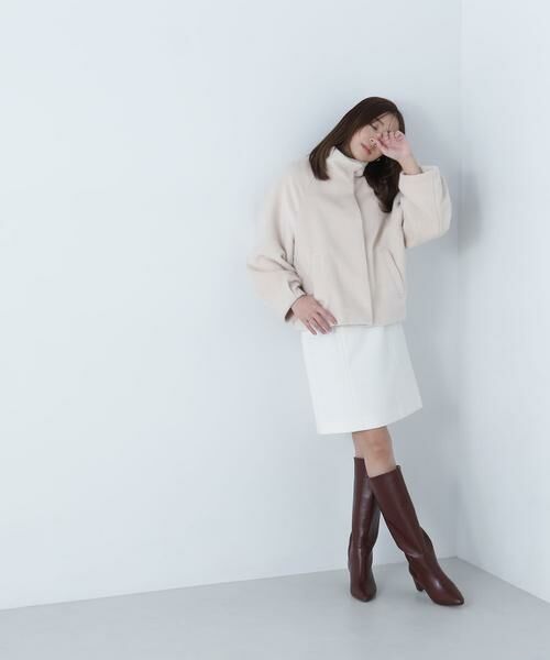 ＊＊NATURAL BEAUTY BASIC / ナチュラルビューティーベーシック ブルゾン | スタンドネックシャギーブルゾン | 詳細4