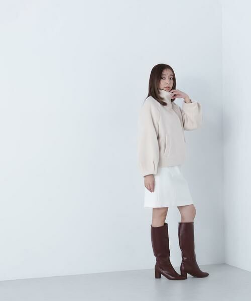 ＊＊NATURAL BEAUTY BASIC / ナチュラルビューティーベーシック ブルゾン | スタンドネックシャギーブルゾン | 詳細6