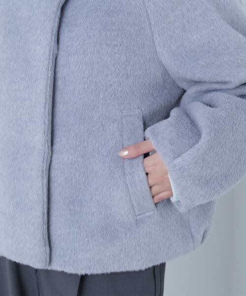 ＊＊NATURAL BEAUTY BASIC / ナチュラルビューティーベーシック ブルゾン | スタンドネックシャギーブルゾン | 詳細24