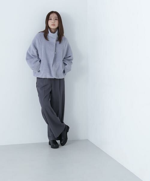 ＊＊NATURAL BEAUTY BASIC / ナチュラルビューティーベーシック ブルゾン | スタンドネックシャギーブルゾン | 詳細13