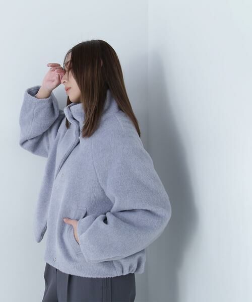 ＊＊NATURAL BEAUTY BASIC / ナチュラルビューティーベーシック ブルゾン | スタンドネックシャギーブルゾン | 詳細14