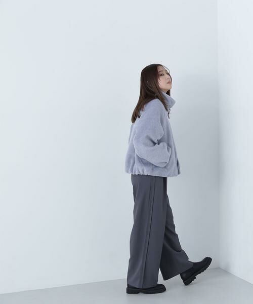 ＊＊NATURAL BEAUTY BASIC / ナチュラルビューティーベーシック ブルゾン | スタンドネックシャギーブルゾン | 詳細17