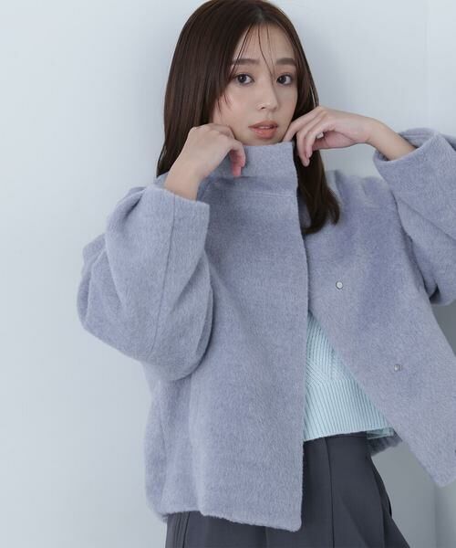 ＊＊NATURAL BEAUTY BASIC / ナチュラルビューティーベーシック ブルゾン | スタンドネックシャギーブルゾン | 詳細18