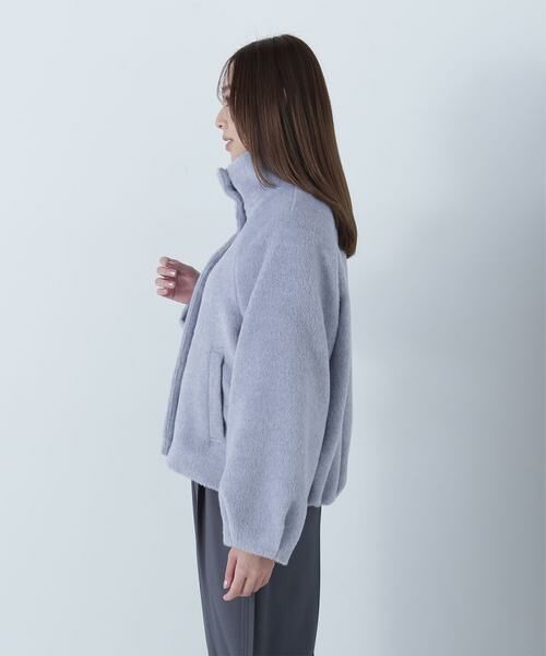 ＊＊NATURAL BEAUTY BASIC / ナチュラルビューティーベーシック ブルゾン | スタンドネックシャギーブルゾン | 詳細20