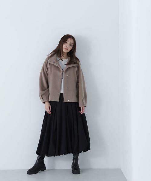＊＊NATURAL BEAUTY BASIC / ナチュラルビューティーベーシック ブルゾン | スタンドネックシャギーブルゾン | 詳細28