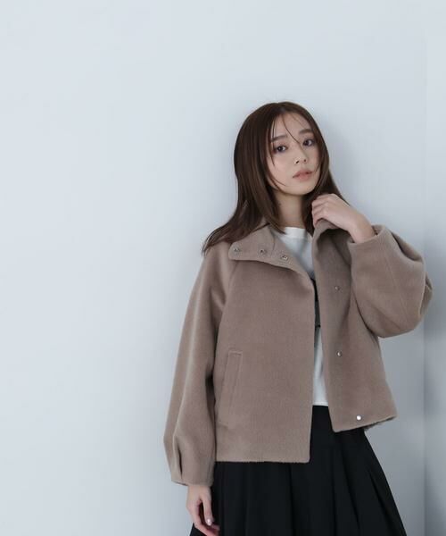 ＊＊NATURAL BEAUTY BASIC / ナチュラルビューティーベーシック ブルゾン | スタンドネックシャギーブルゾン | 詳細29