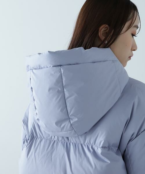 ナチュラルビューティベーシック　　ショートフードダウン　グリーンダウン セール】 ショートフードダウン (グリーンダウン使用) （ブルゾン