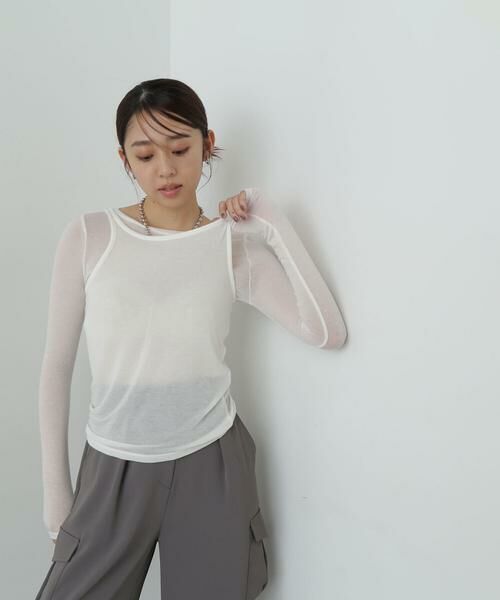 **NATURAL BEAUTY BASIC / ナチュラルビューティーベーシック カットソー | レイヤードデザインカットソー 24AW | 詳細5