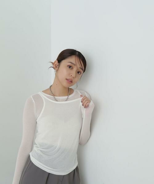 **NATURAL BEAUTY BASIC / ナチュラルビューティーベーシック カットソー | レイヤードデザインカットソー 24AW | 詳細7