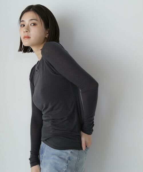 **NATURAL BEAUTY BASIC / ナチュラルビューティーベーシック カットソー | レイヤードデザインカットソー 24AW | 詳細13