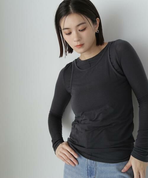 **NATURAL BEAUTY BASIC / ナチュラルビューティーベーシック カットソー | レイヤードデザインカットソー 24AW | 詳細15
