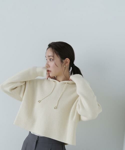 NATURAL BEAUTY BASIC - フーディーニットプルオーバー 24AW NATURAL BEAUTY BASIC 楽天市場】【SALE／30%OFF】フーディーニットプルオーバー 24AW