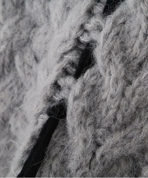 ＊＊NATURAL BEAUTY BASIC / ナチュラルビューティーベーシック ニット・セーター | ステッチケーブルニット　24AW | 詳細9