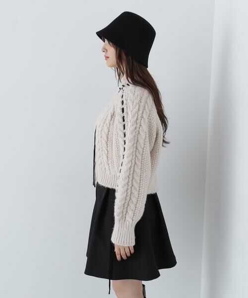 ＊＊NATURAL BEAUTY BASIC / ナチュラルビューティーベーシック ニット・セーター | ステッチケーブルニット　24AW | 詳細20