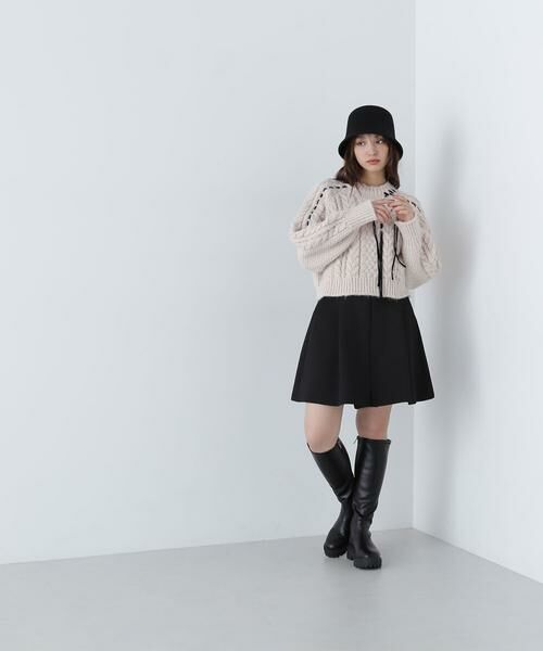 ＊＊NATURAL BEAUTY BASIC / ナチュラルビューティーベーシック ニット・セーター | ステッチケーブルニット　24AW | 詳細13