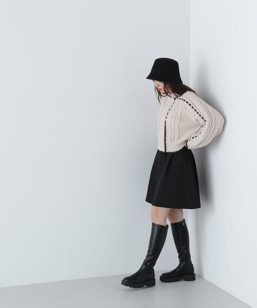 ＊＊NATURAL BEAUTY BASIC / ナチュラルビューティーベーシック ニット・セーター | ステッチケーブルニット　24AW | 詳細15