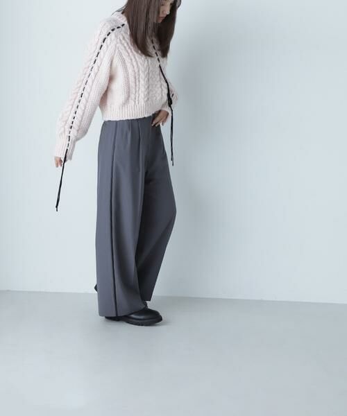 ＊＊NATURAL BEAUTY BASIC / ナチュラルビューティーベーシック ニット・セーター | ステッチケーブルニット　24AW | 詳細26