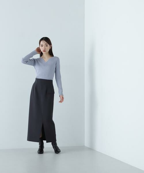 セール】 ニュアンスネックラメリブニット 24AW （ニット