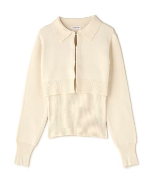 ＊＊NATURAL BEAUTY BASIC / ナチュラルビューティーベーシック カーディガン・ボレロ | 襟付ホックカーデセット | 詳細1