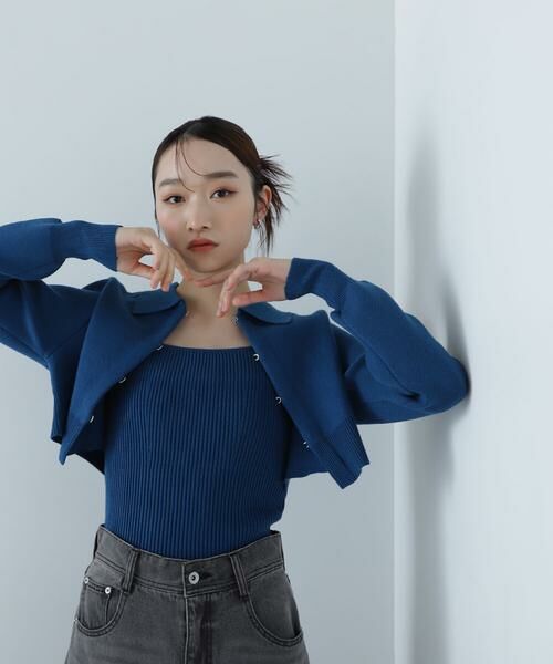 ＊＊NATURAL BEAUTY BASIC / ナチュラルビューティーベーシック カーディガン・ボレロ | 襟付ホックカーデセット | 詳細15