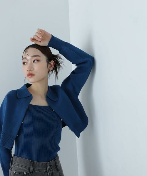 ＊＊NATURAL BEAUTY BASIC / ナチュラルビューティーベーシック カーディガン・ボレロ | 襟付ホックカーデセット | 詳細17