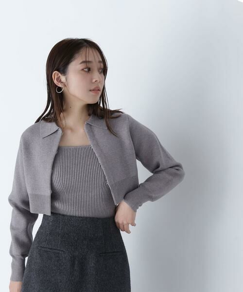 ＊＊NATURAL BEAUTY BASIC / ナチュラルビューティーベーシック カーディガン・ボレロ | 襟付ホックカーデセット | 詳細23