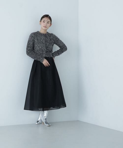 ＊＊NATURAL BEAUTY BASIC / ナチュラルビューティーベーシック スカート | シアーボリュームフレアスカート | 詳細15