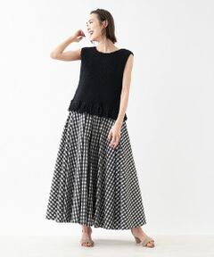 NEMIKA / ネミカ テーラードジャケット | フリンジ付きニットベスト