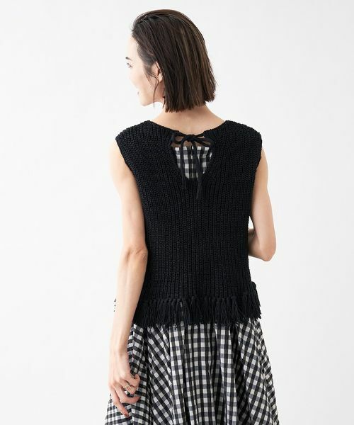 未使用級/現行　NEMIKA ネミカ　ロングベスト　完売品　ブラック ロングジレ【NEMIKA】|ネミカ | レリアン公式オンラインストア