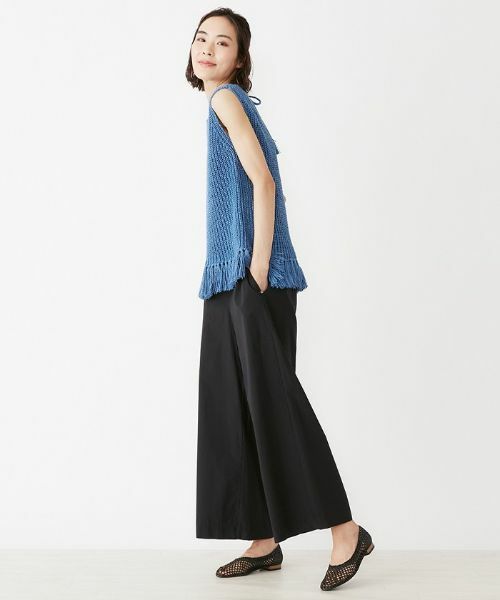 NEMIKA / ネミカ テーラードジャケット | フリンジ付きニットベスト | 詳細2