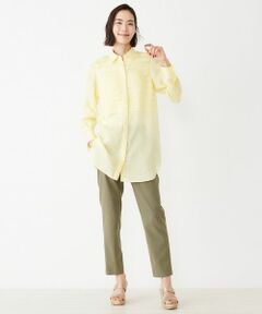 NEMIKA / ネミカ シャツ・ブラウス | タックデザイン麻ブラウス
