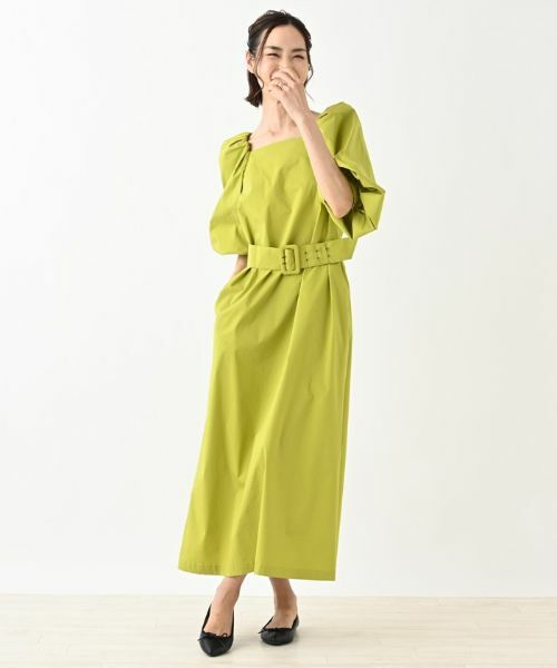 NEMIKA/ネミカ ボリュームスリーブワンピース イエロー 11(L)