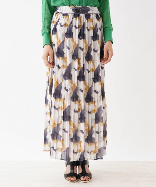 NEMIKA / ネミカ ミニ・ひざ丈スカート | アート柄シフォンプリーツロングスカート | 詳細4