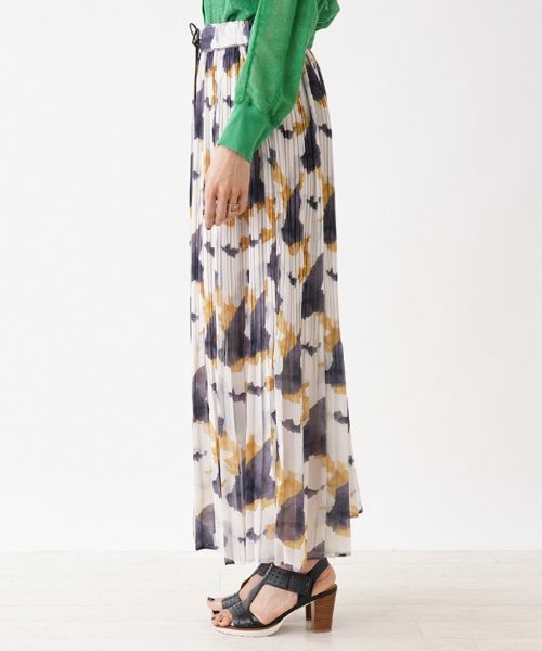 NEMIKA / ネミカ ミニ・ひざ丈スカート | アート柄シフォンプリーツロングスカート | 詳細5