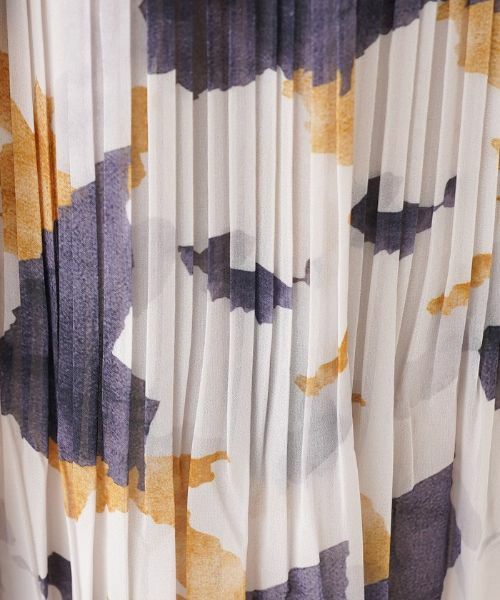 NEMIKA / ネミカ ミニ・ひざ丈スカート | アート柄シフォンプリーツロングスカート | 詳細9