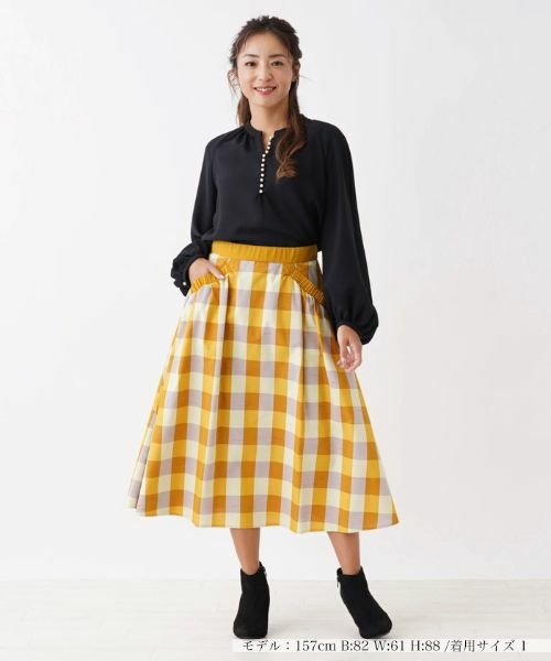 NEMIKA / ネミカ ミニ・ひざ丈スカート | ギンガムチェックスカート【NEMIKA】 | 詳細1