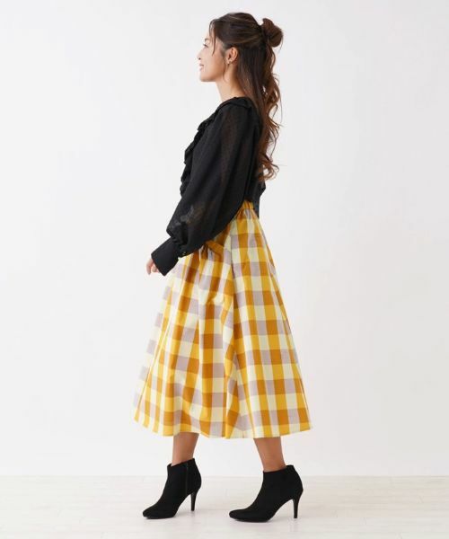 NEMIKA / ネミカ シャツ・ブラウス | ドット風フリルキーネックブラウス【NEMIKA】 | 詳細2