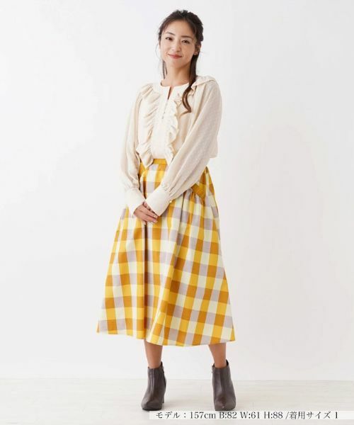 NEMIKA / ネミカ シャツ・ブラウス | ドット風フリルキーネックブラウス【NEMIKA】 | 詳細4