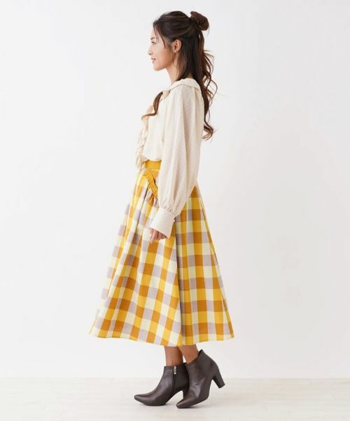 NEMIKA / ネミカ シャツ・ブラウス | ドット風フリルキーネックブラウス【NEMIKA】 | 詳細5