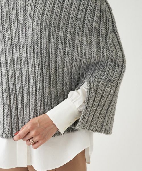NEMIKA / ネミカ その他小物 | リブ編みニットケープ【NEMIKA】 | 詳細11