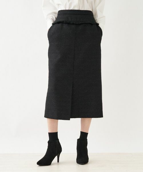 NEMIKA / ネミカ ミニ・ひざ丈スカート | 【セットアップ対応】ラメツイードタイトスカート【NEMIKA】 | 詳細4