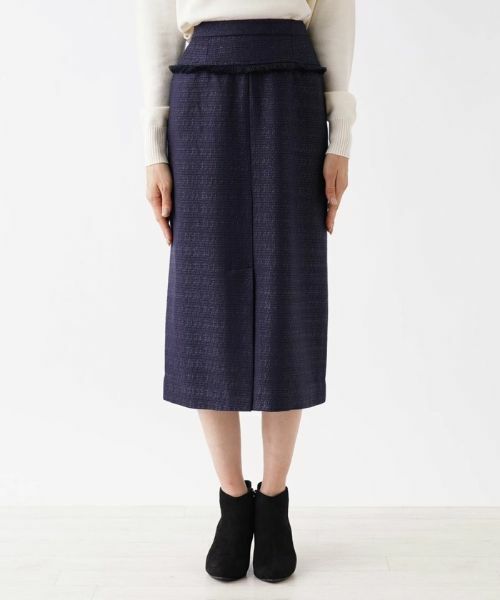 NEMIKA / ネミカ ミニ・ひざ丈スカート | 【セットアップ対応】ラメツイードタイトスカート【NEMIKA】 | 詳細5