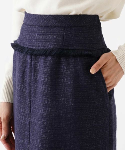 NEMIKA / ネミカ ミニ・ひざ丈スカート | 【セットアップ対応】ラメツイードタイトスカート【NEMIKA】 | 詳細9