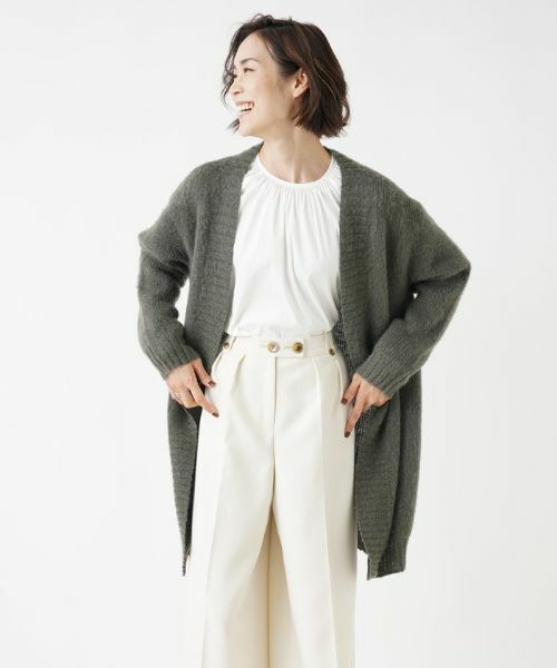 NEMIKA / ネミカ カーディガン・ボレロ | モヘヤ混カーディガン【NEMIKA】 | 詳細1