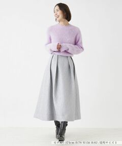 NEMIKA / ネミカ ミニ・ひざ丈スカート | キルティング風フレアスカート【NEMIKA】