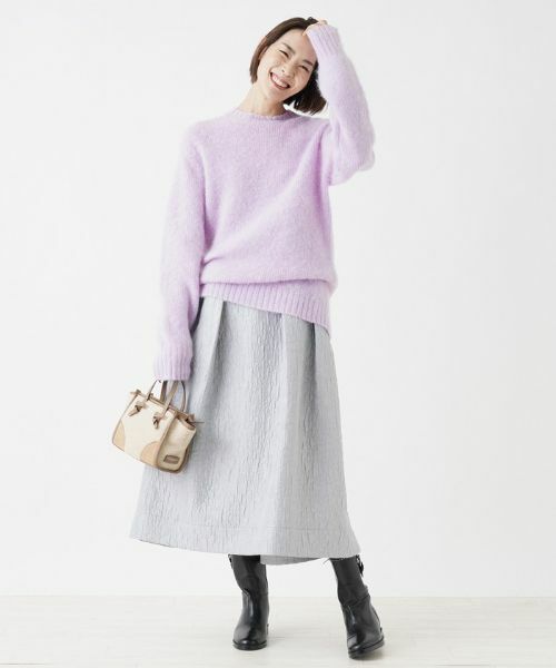 NEMIKA / ネミカ ミニ・ひざ丈スカート | キルティング風フレアスカート【NEMIKA】 | 詳細4