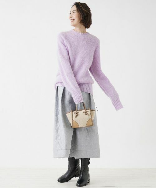 NEMIKA / ネミカ ミニ・ひざ丈スカート | キルティング風フレアスカート【NEMIKA】 | 詳細5