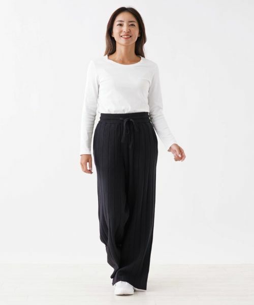 NEMIKA / ネミカ その他パンツ | リブニットワイドパンツ【SACRA】 | 詳細10