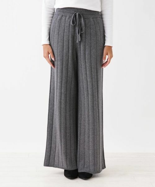 NEMIKA / ネミカ その他パンツ | リブニットワイドパンツ【SACRA】 | 詳細4